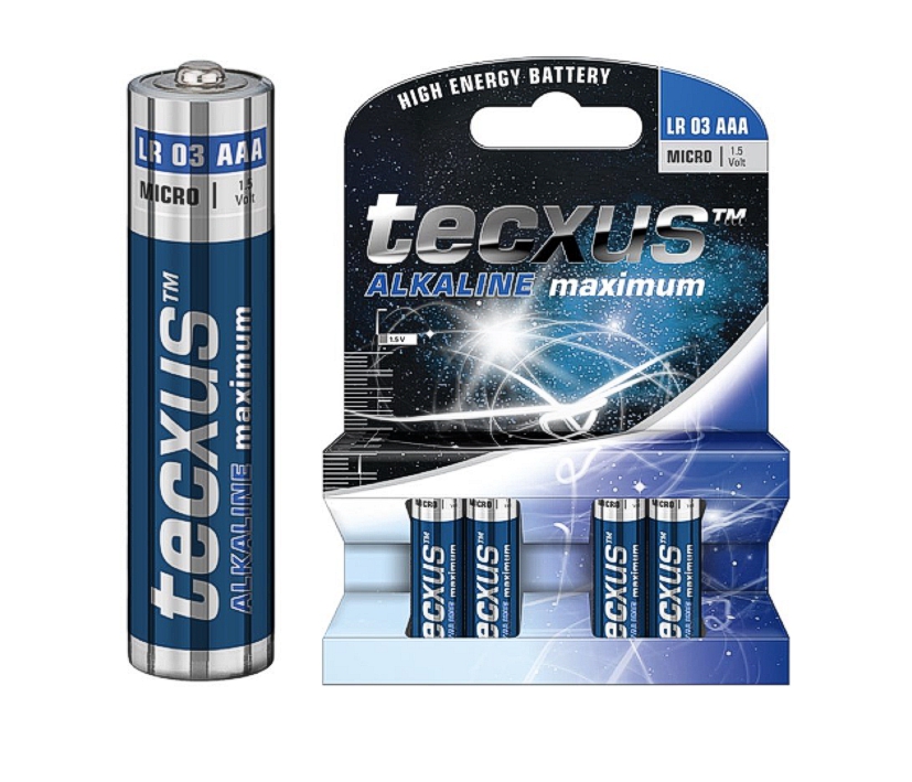 AAA Micro Batterie Alkaline LR03 1,5V UM4 24A   4-Stück Packung