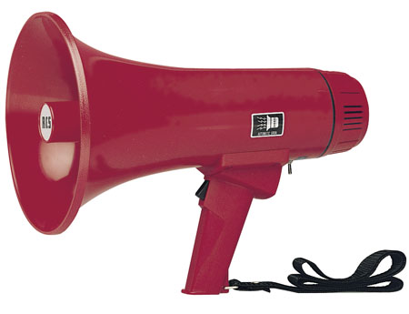107e9ed0f5575c30718ac3a3d777058c Megafon HM012S 12W Megaphon mit Sirene --Rot--