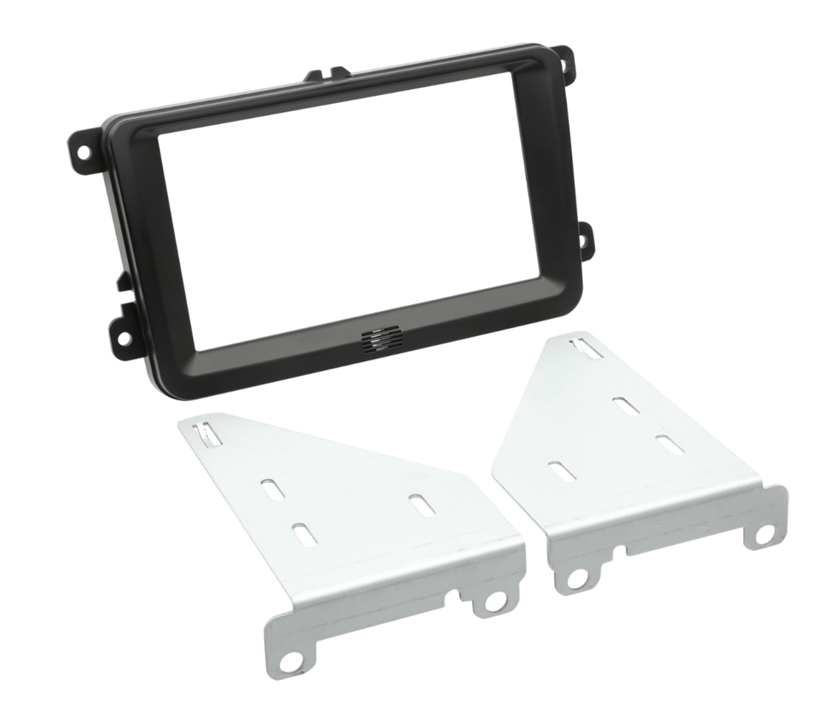 Autoradio 2DIN Radio Blende Doppel-DIN Radio-Halterung VW Seat Skoda Caddy Leon Toledo Autoradio 2DIN Radio Blende Doppel-DIN Radio-Halterung VW Seat Skoda Caddy Leon Toledo