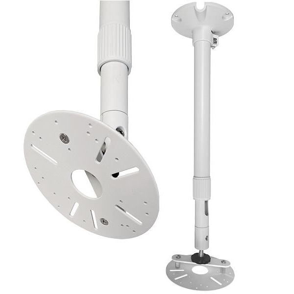 Deckenstange Weiss Deckenhalter 0,4m bis 0,6m Teleskopstange für Technik aller Art