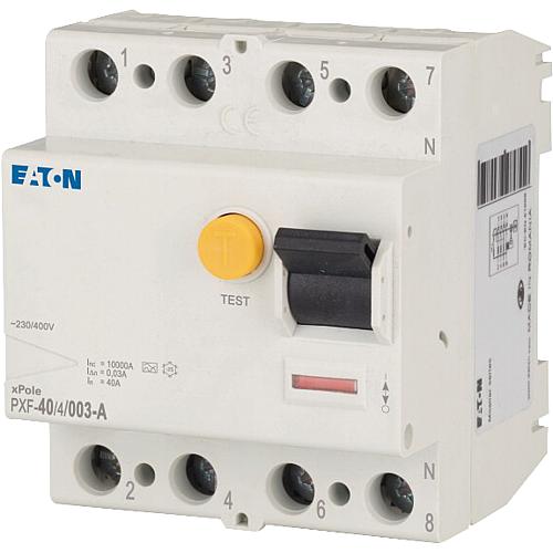 40A_FI-Automat_3phasig_Eaton_PXF40_31-888-02090 40A FI-Schutzschalter 30mA Fehlerstromschutzschalter 40A 4pol 30mA Typ-A