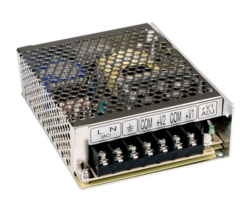 Duo_Netzteil_12V_5Volt_66W_93-808-00645_OK Duo Netzteil 5V 12V 66W 2fach Ausgang 2xMinus-Out Case Schaltnetzteil