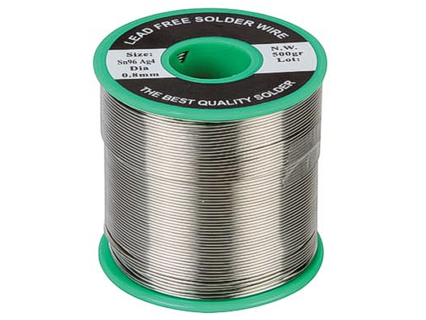 0,8mm Bleifreies Lötzinn 500g Spule 0,8mm Sn99.3% - Cu0.7%