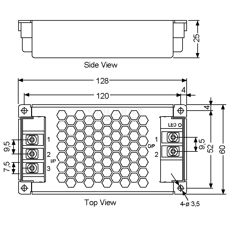 DCDC Wandler 12V auf 24V Inp 9V-32V auf 24V 2,5A 60W 24V Konstanter