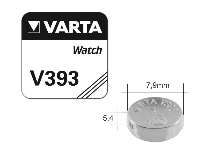 Knopfzelle-V393-AG5-SG5-WS6-SR48-LR48-193-309-V309-393-V393-526-546-SR754-SR764-1136S-33-708-00008-ZG