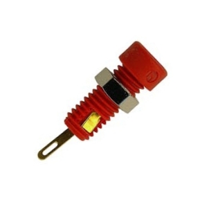 e79ca629ecfe76f21183943b075afea6 2mm Bananenbuchse --Rot-- Einbaubuchse Lötversion