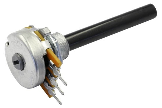 poti-6mm-eve-bild45567878645 1Mohm Poti Mono 1M LOG 6mm Kunststoffachse