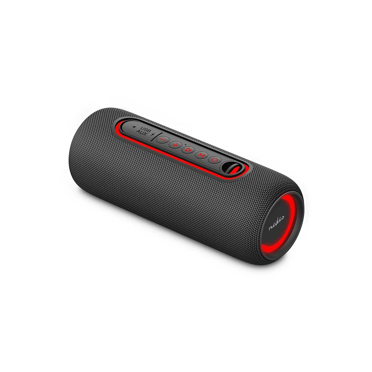 Tragbarer Bluetooth Lautsprecher 30W mit Akku 240min + USB +AUX + RGB-LED + IPX5 Spritzwassergeschützt IN2460