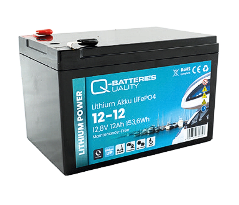 12V Akku LiFePO4 Lithium 12,8V 12Ah Abm 151x99x92mm 4,8mm Kontakte 12V Akku LiFePO4 Lithium 12,8V 12Ah Abm 151x99x92mm 4,8mm Kontakte