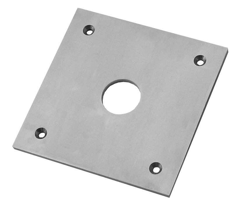 Klingel_Edelstahlblende_99-300-07010_B0u0w6eBT8HC6Gz Klingelknopf Blende für Klingeltaster V2A 82x82mm 2HB mit 4-Bohrungen