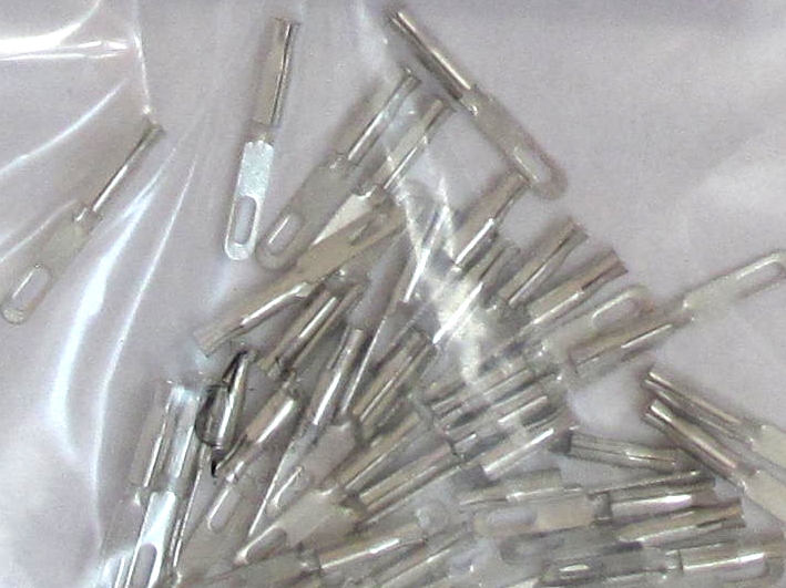 Federstecker-Bild-2-44-794-00060 1mm Federstecker vernickelt verzinnt -- 1000-er Pack --