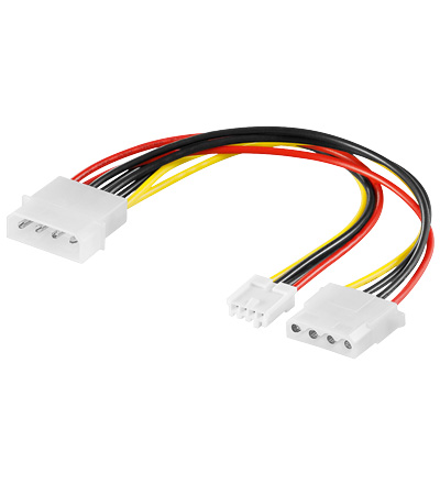 53-680-00260_B22W7jDOos3ObTm5 PC Netzteil Adapter 5,25zoll auf 5,25zoll und 3,5zoll Y-Adapter