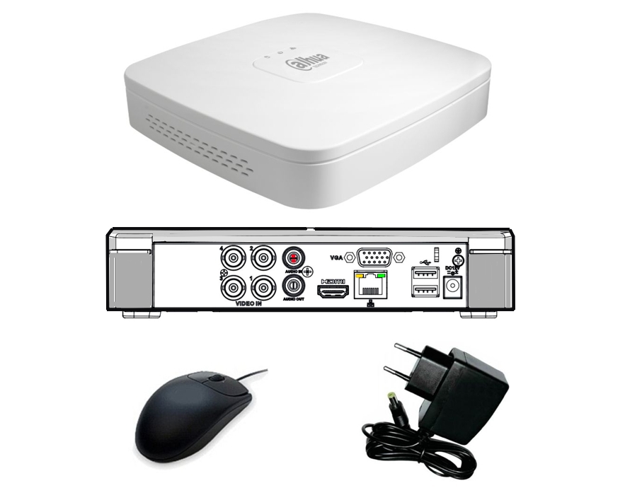 Mini_4Kanal_DVR_64-700-17990_N2224 4Kanal DVR Rekorder 5in1 AHD TVI CVI CVBS HDMI + VGA Out X4104