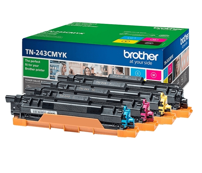 Toner_TN243CMYK_72-889-00255 Toner Brother TN-243CMYK Original Multipack 4-Farben Cyan-Magenta-Gelb-Schwarz