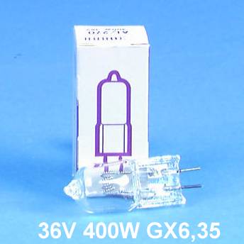 32-747-00220-Halogenlampe-36V-Bild2012B Halogenlampe 36V 400W GX6,35mm ohne Reflektor