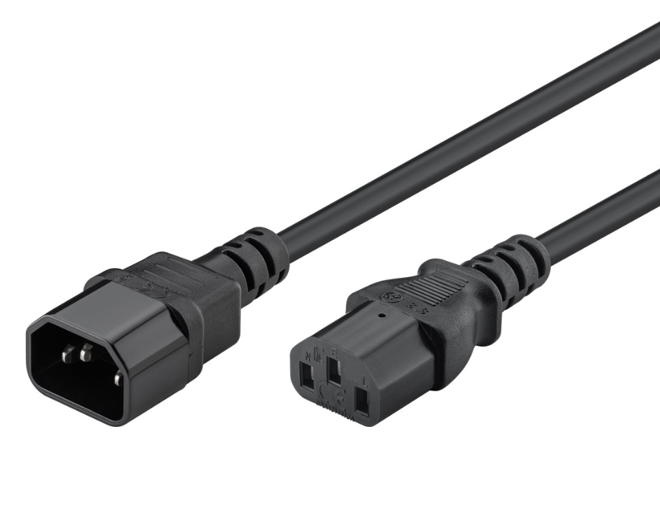 10m Kaltgeräte Verlängerung C14 auf C13 Kaltgerätekabel Stromverlängerung 10m Kaltgeräte Verlängerung C14 auf C13 Kaltgerätekabel Stromverlängerung