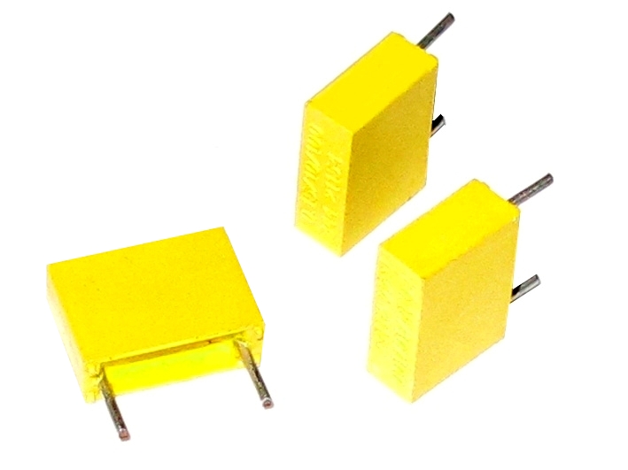 MKT_Kondensator_gelb_28-723-00720 0.33uF 330nF 100V MKT Kondensator RM15 MKT344