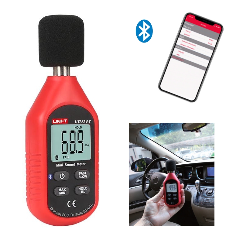 schallpegelmesser_mit_APP_schallpegelmaessgerae_91-400-00190_APP Messgerät Schallpegel 30-130dB LCD Poket Schallpegelmessung mit APP und Bluetooth