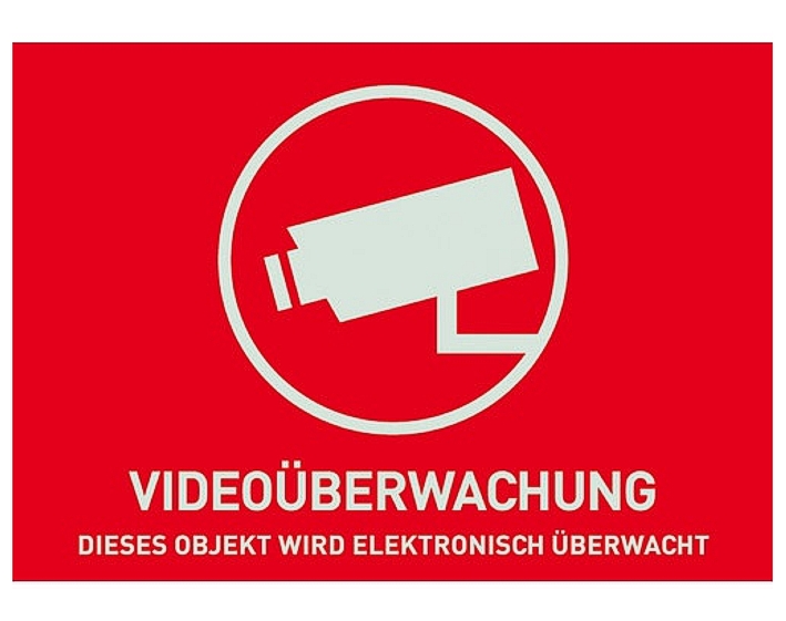 Schild_Videotechnik_79-304-002106c4fn7KXBz10F Schild Aufkleber Kameraüberwachung Videokamera