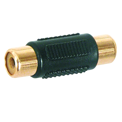 39-854-00060-cinch-Adapter-buchse-buchse Adapter Cinchkupplung Doppelkupplung Mono vergoldet