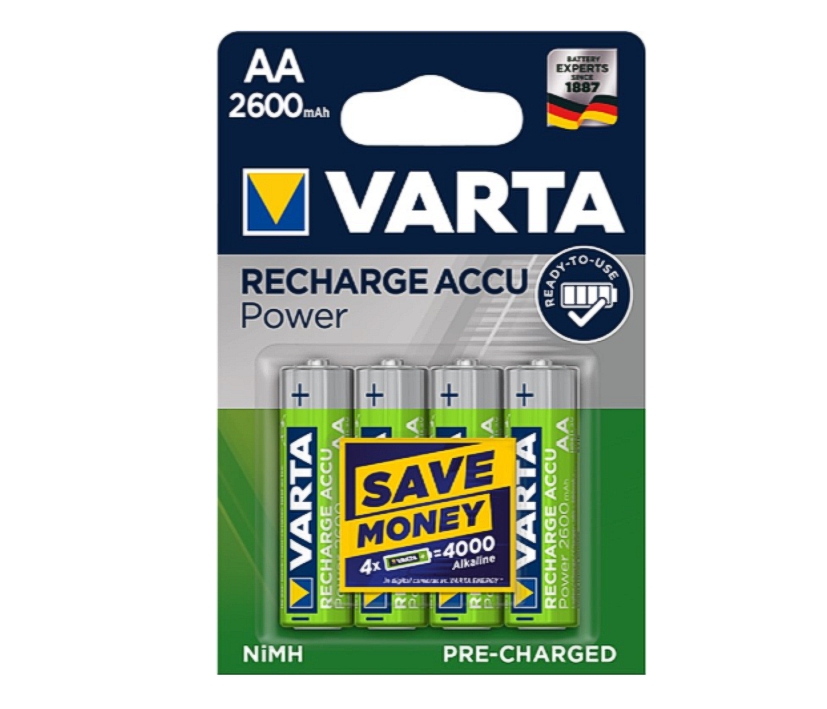 33-175-04100 AA Mignon Akku 2600mA NiMH    4er Pack