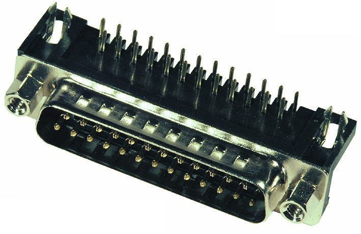 40-871-00225_2015_01 SUB-D 25pol Stecker PCB PRINT 90grad 2-reihig EU 9,4