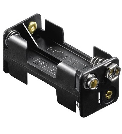 Batteriehalter-4xAAA-33-475-00031-Neu AAA Batteriehalter für 4 Micro Zellen 52x26x24mm