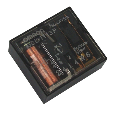 47-826-01510-Relais-liegend-Omron Relais 12V DC Spule 1xEIN Omron G2L1113P 10A-250V
