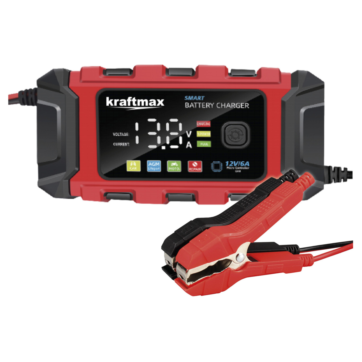 12V 4A Ladegerät für Bleiakku oder Lithiumakku von 2Ah bis 150Ah für PKW Wohnmobil Rasentraktor Motorrad Quad