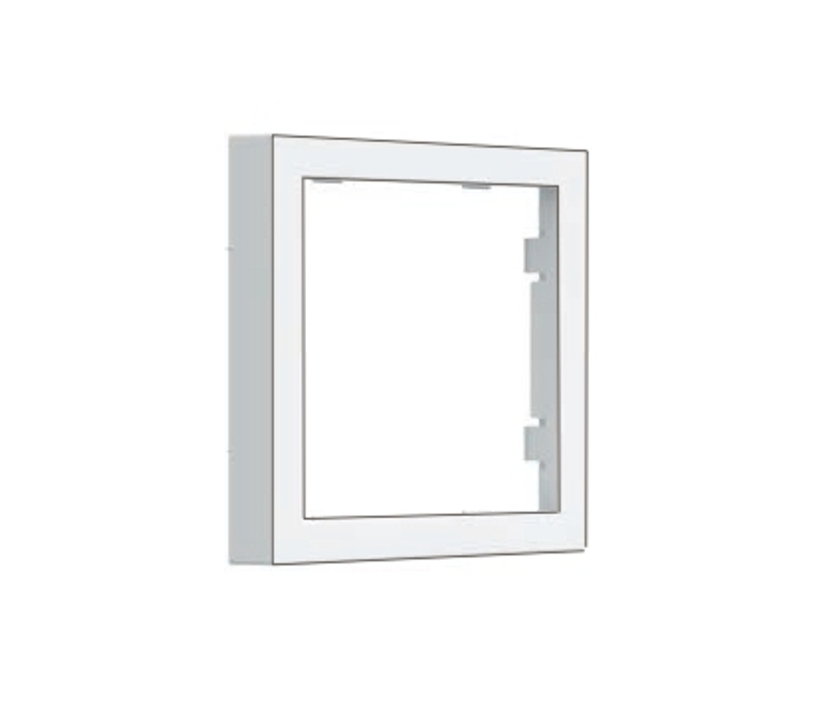Blende Zwischenrahmen 45x45mm auf 55x55mm Reinweiss Glanz Standard-55