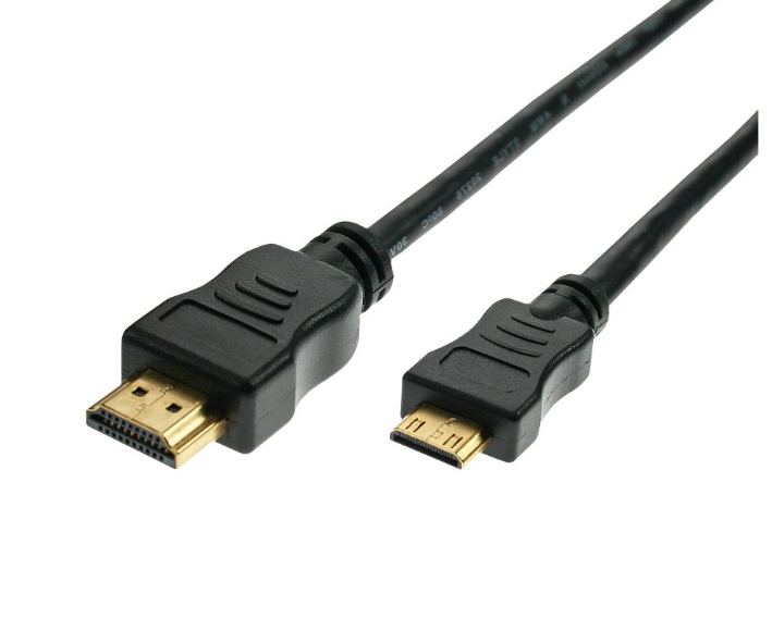 53-682-02994_Mini_HDMI_Kabel 2m HDMI Adapterkabel üblicher HDMI-Stecker auf Mini-HDMI-Stecker