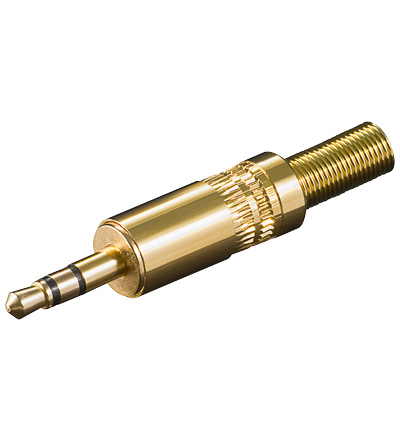 39-859-00005-11018-WENT 3,5mm Klinkenstecker Stereo Metall vergoldet