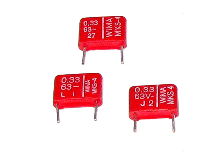 Wima_MKS4_28-722-00080 0,33uF 330nF 63V MKS4 Kondensator RM10