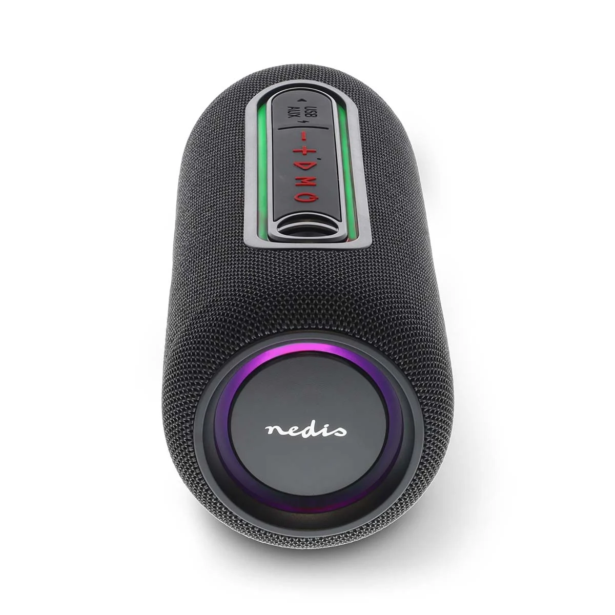 Tragbarer Bluetooth Lautsprecher 30W mit Akku 240min + USB +AUX + RGB-LED + IPX5 Spritzwassergeschützt IN2460