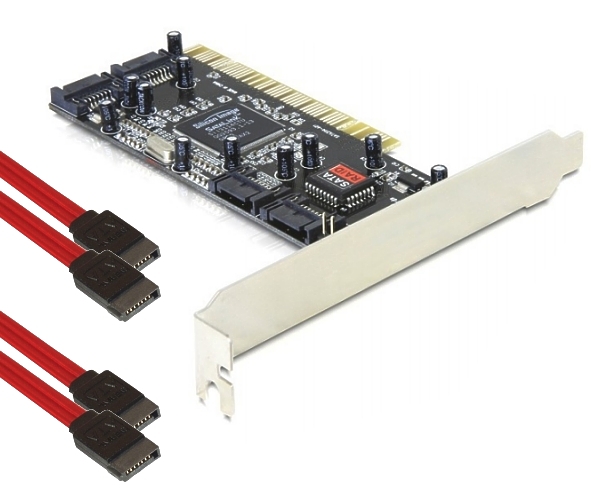 SATA-Kontroller-mit-Raid-59-740-01751 SATA Kontroller PCI-Bus 4xSATA Raid 0-1