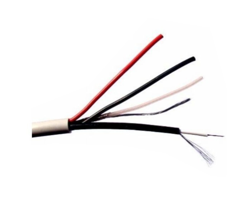 6m Koax-Multikabel 2xKoax + 2x0,75qmm Restposten Rest aus Rollenware Grau