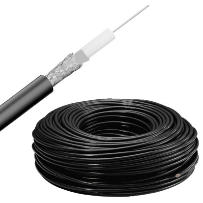 42-710-00040-rg58-01 100m Koaxkabel RG58 50-Ohm 5mm ALU 18dB Schwarz