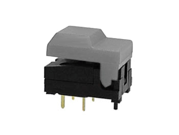 Taster für Platine 17,1x12,3mm mit grauer Kappe ohne LED